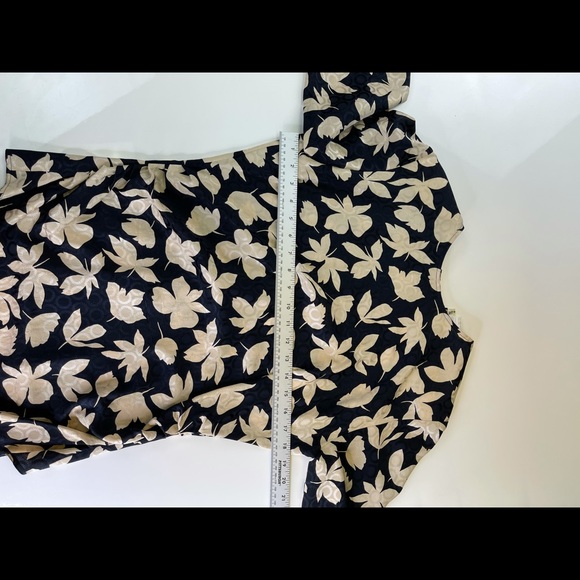 VTG Giorgio Armani Floral Silk Top & Skirt Set 44 - Picture 6 of 12